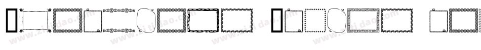 Ornaments Labels and Frames字体转换
